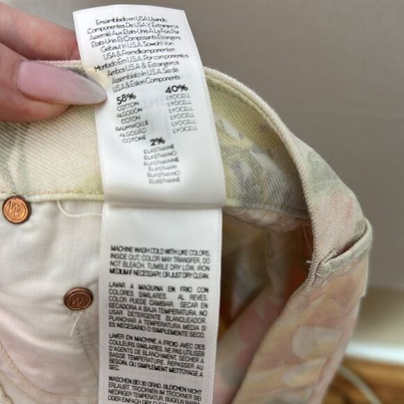 Mother The Looker Ankle Fray So Far Gone Floral Stripe Jeans 30 - Picture 8 of 8